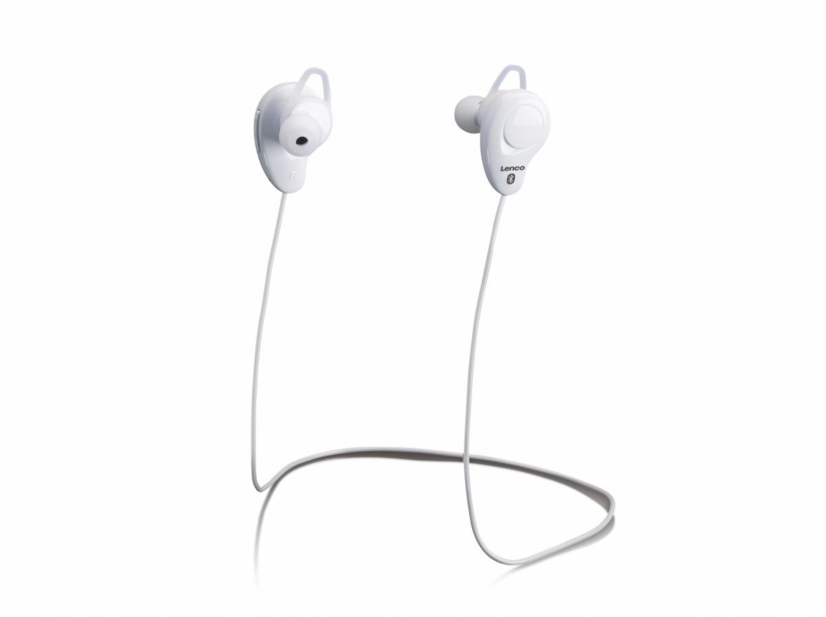 Slušalice LENCO EPB-015 WH, in-ear, bežične, bluetooth, bijele-1