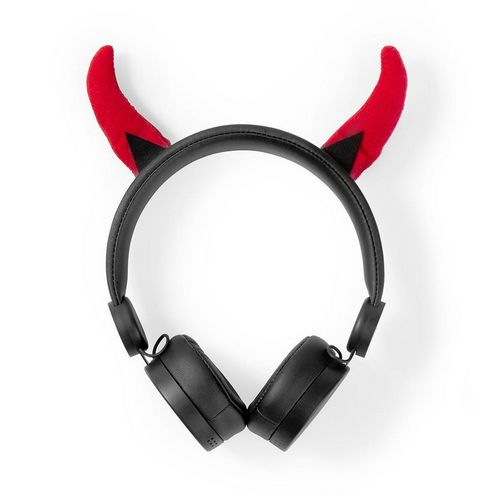 Slušalice NEDIS Danny Devil, on-ear, 3.5mm, crno crvene-2