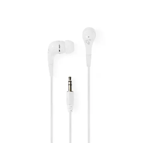 Slušalice NEDIS HPWD1001WT, in-ear, 3.5mm, bijele