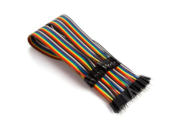 Spojne žice VELLEMAN, 40pins, 30cm, (M) na (Ž), jumper wire, ravni kabel-8