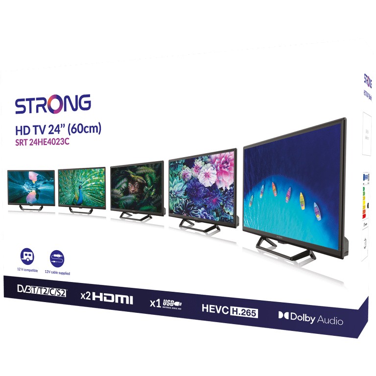 TV STRONG LED SRT24HE4023C (61 cm, HD Ready, IQR 100, DVB-T2/C/S2, 12V, HDMI, USB, CI, energetski razred E)-24