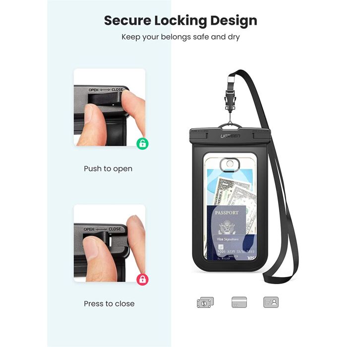 Torbica za smartphone UGREEN, vodootporna, crna-8