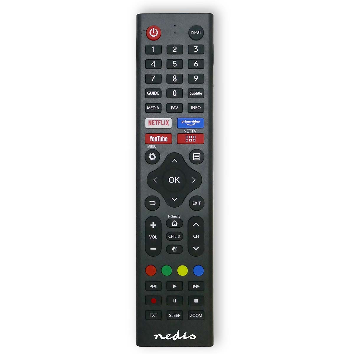 Univerzalni daljinski upravljač NEDIS TVRC45HIBK za Hisense TV-5