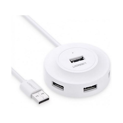 USB HUB UGREEN, USB 2.0 A, 4-portni, bijeli, 1m-7