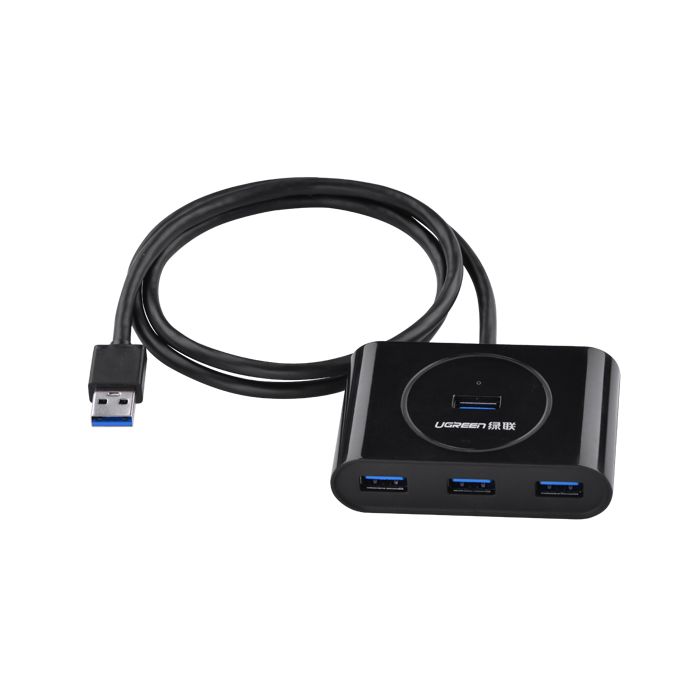 USB HUB UGREEN, USB 3.0 A, 4-portni, crni, 1m-5