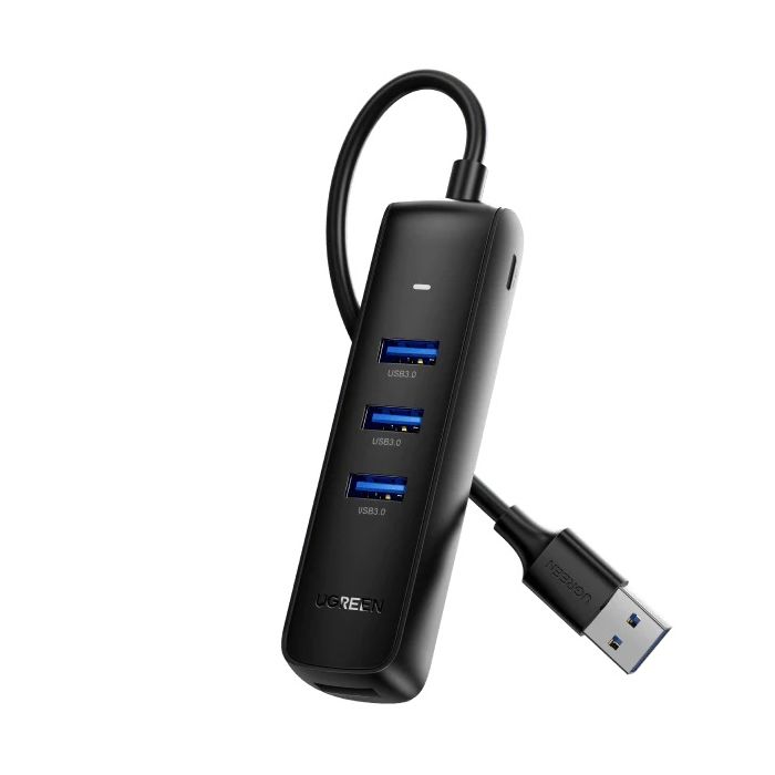 USB HUB UGREEN, USB 3.0 A, 4-portni, crni, 1m-10