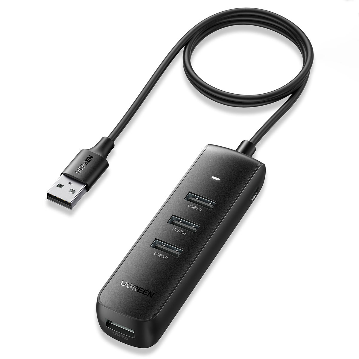 USB HUB UGREEN, USB 3.0 A, 4-portni, crni, 1m-15