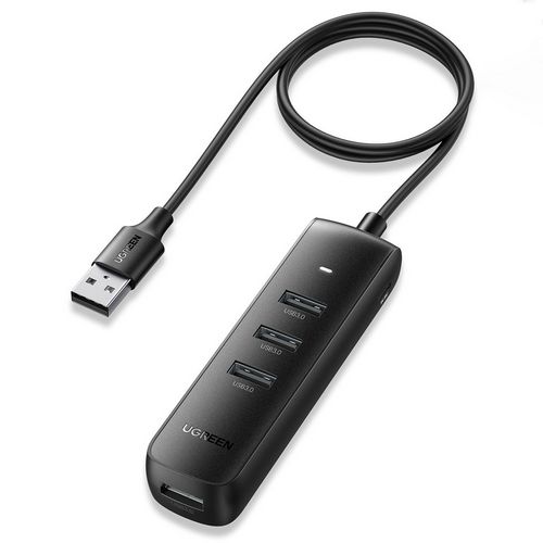 USB HUB UGREEN, USB 3.0 A, 4-portni, crni, 1m-7