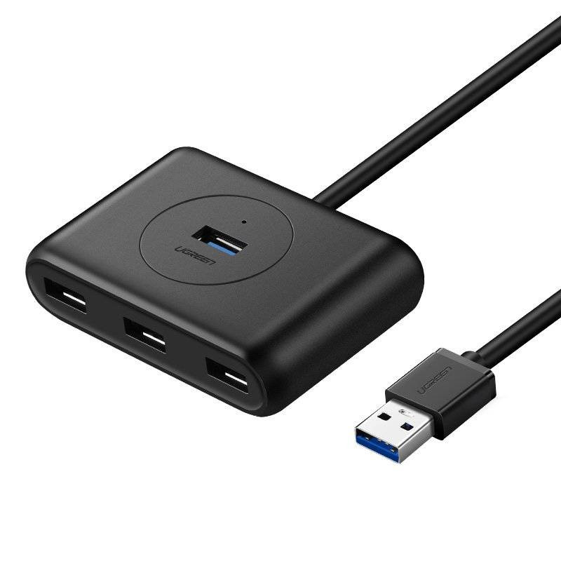 USB HUB UGREEN, USB 3.0 A, 4-portni, crni, 50cm-21