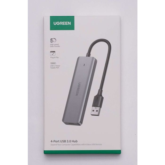 USB HUB UGREEN, USB 3.0 A, 4-portni, micro USB, sivi-18