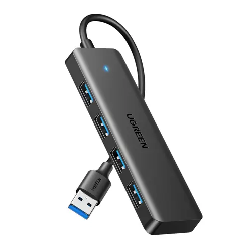 USB HUB UGREEN, USB-A, 4-portni USB 3.0, sivi-0