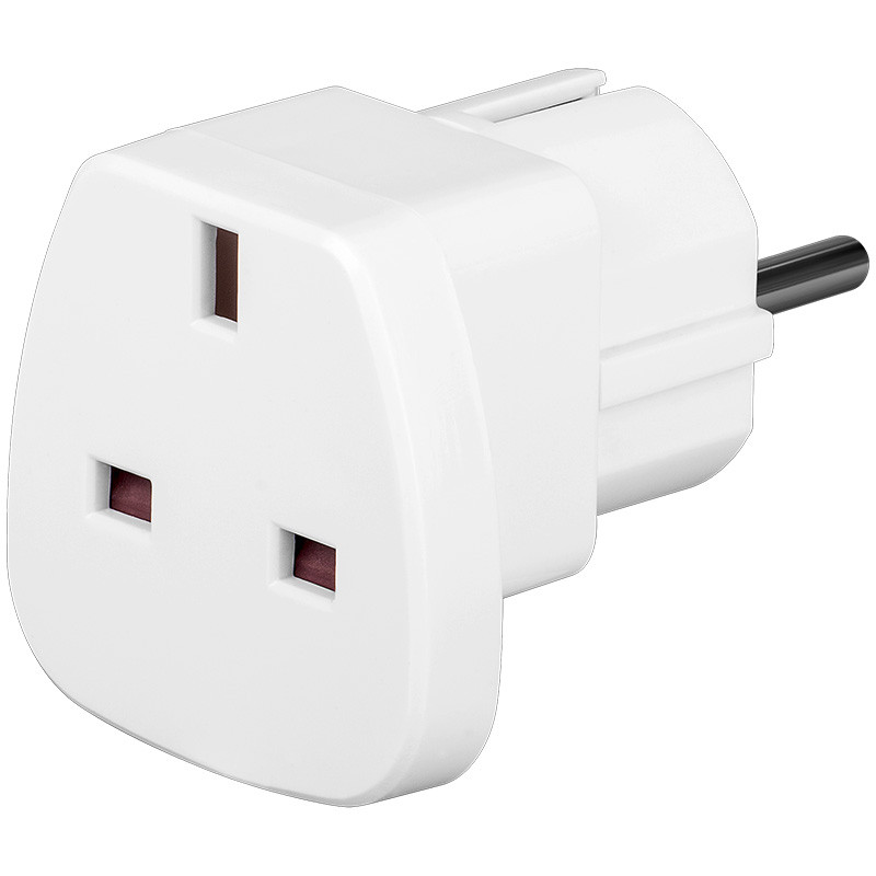 Utikač šuko adapter, šuko (M) na engleska utičnica, GOOBAY 94271-4