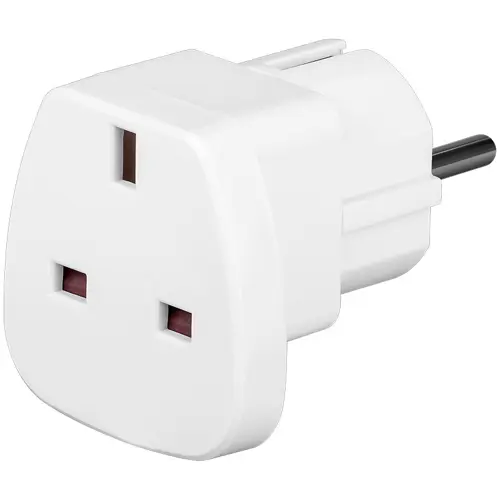 Utikač šuko adapter, šuko (M) na engleska utičnica, GOOBAY 94271-1