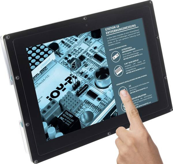 Zaslon JOY-IT RB-LCD-10B, 10incha, u kućištu, za Raspberry Pi-3