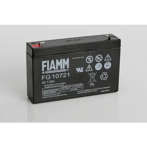 Baterija akumulatorska FIAMM FG 10721, 6V, 7.2Ah, 151x34x94 mm-0