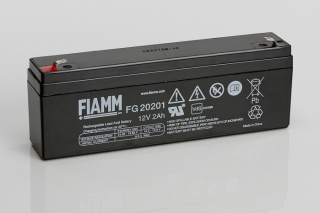 Baterija akumulatorska FIAMM FG 20201, 12V, 2Ah, 178x34x60 mm-12