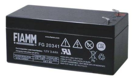 Baterija akumulatorska FIAMM FG 20341, 12V, 3.4Ah, 134x67x67 mm-4