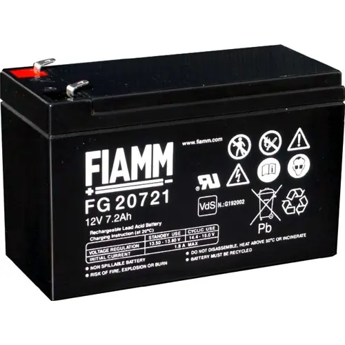 Baterija akumulatorska FIAMM FG 20721, 12V, 7.2Ah, F4.8, 151x65x94 mm-2