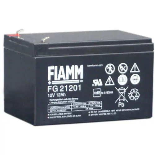 Baterija akumulatorska FIAMM FG 21201, 12V, 12Ah, F4.8, 151x98x94 mm-2