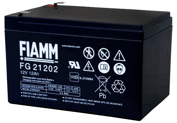 Baterija akumulatorska FIAMM FG 21202, 12V, 12Ah, F6.3, 151x98x94 mm-3