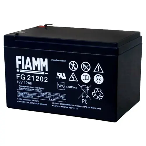 Baterija akumulatorska FIAMM FG 21202, 12V, 12Ah, F6.3, 151x98x94 mm-1