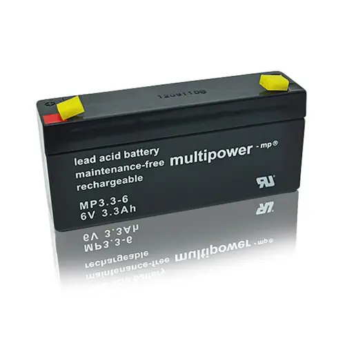 Baterija akumulatorska MULTIPOWER, 6V, 3.3Ah, 133x34x65 mm-2