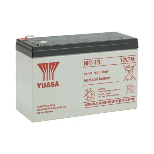 Baterija akumulatorska YUASA NP7-12L, 12V, 7Ah, 151x65x98 mm, faston 6,3-3