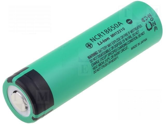 Baterija litijeva 3,6V 18650 Li-Ion 3100mAh, Panasonic NCR18650BD-12
