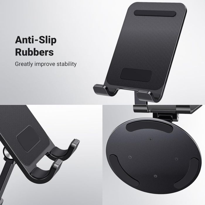 Držač za smartphone UGREEN, stolni, metalni, sivi-10