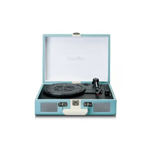 Gramofon LENCO TT-110, sa zvučnicima, bluetooth, retro, plavi-1