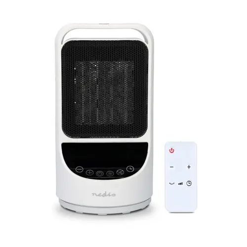 Grijalica NEDIS HTFA22WTW, Wi-Fi, 800/1500W, 2 postavke grijanja, oscilacija, zaslon, 10 - 49 °C, Android/IOS, bijela-1