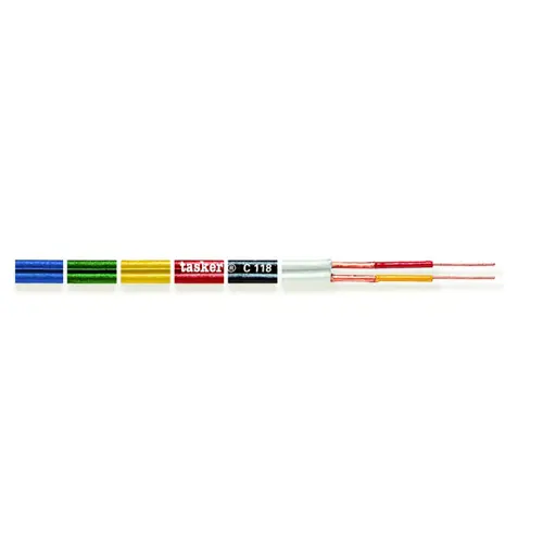 Kabel TASKER C118, 2x0.14, oklopljeni, dupli, plavi