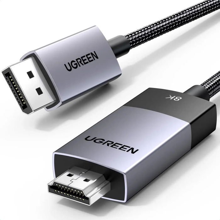 Kabel UGREEN, Displayport (M) na HDMI (M), 2m, 8K@60Hz/4K@240Hz/120Hz, crni-5