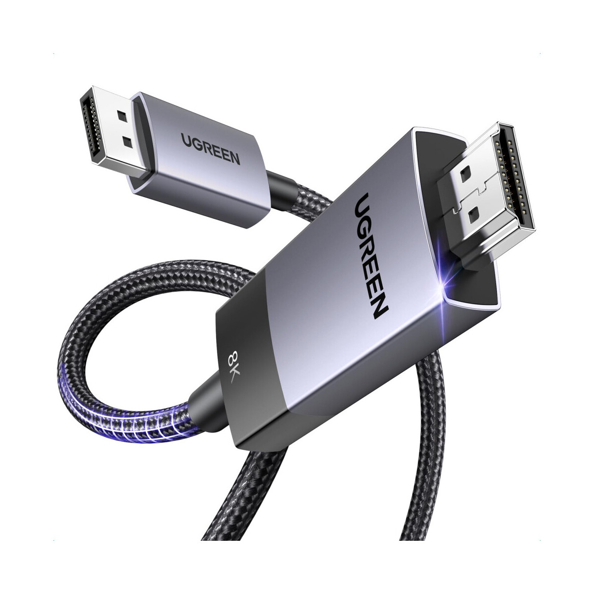 Kabel UGREEN, Displayport (M) na HDMI (M), 2m, 8K@60Hz/4K@240Hz/120Hz, crni-4