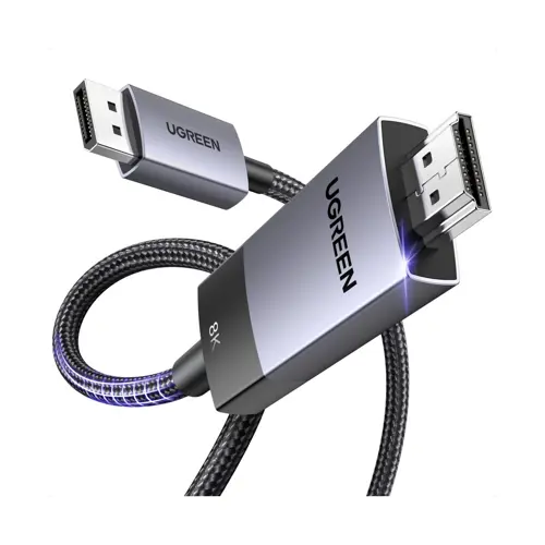 Kabel UGREEN, Displayport (M) na HDMI (M), 2m, 8K@60Hz/4K@240Hz/120Hz, crni-7