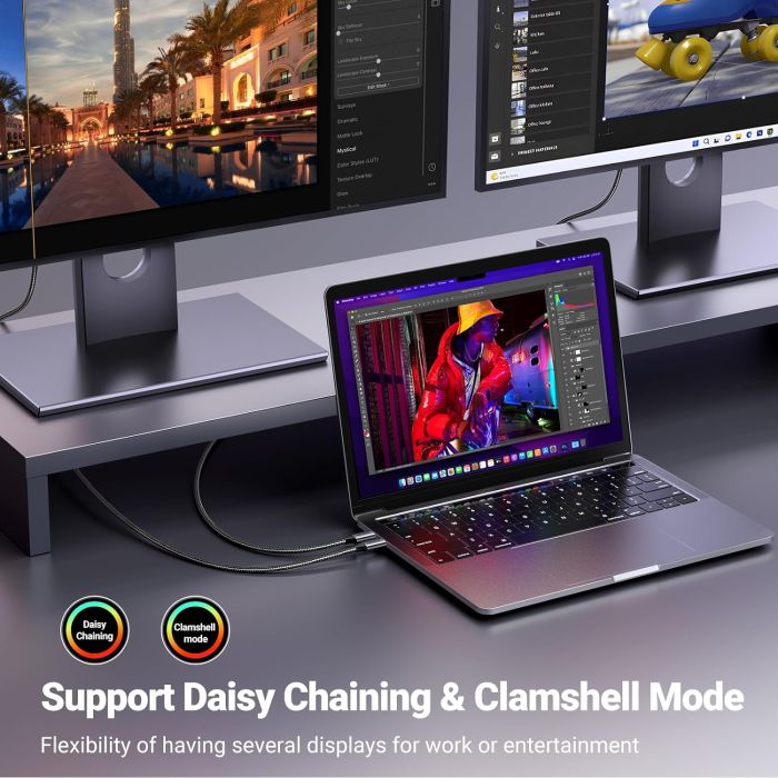 Kabel UGREEN, USB-C (M) na DispalyPort (M), 1m, 8K@60Hz, crni-10