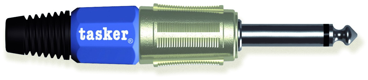 Konektor 6,35mm TS (m) za kabel, PROFI SPM6,3B TASKER PLAVI-3