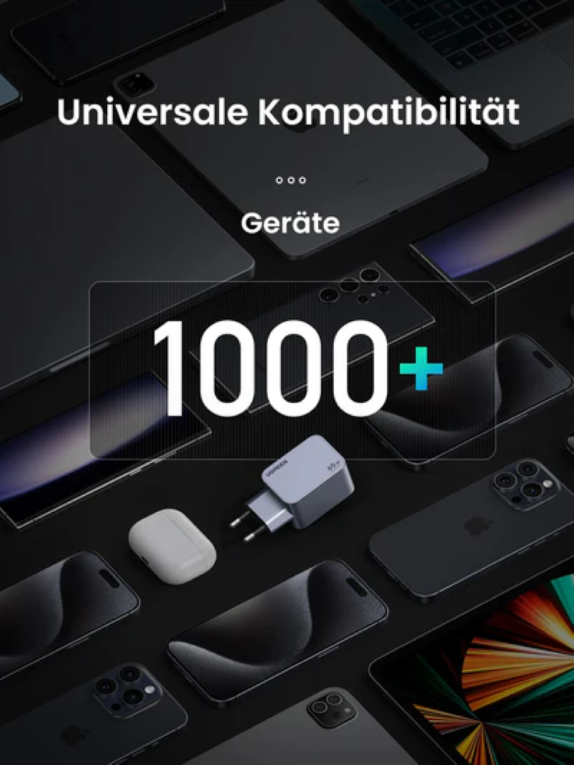 Kućni punjač UGREEN Nexode Pro, 65W, 2x USB-C, USB-A, USB-C kabel, GaN, sivi-8
