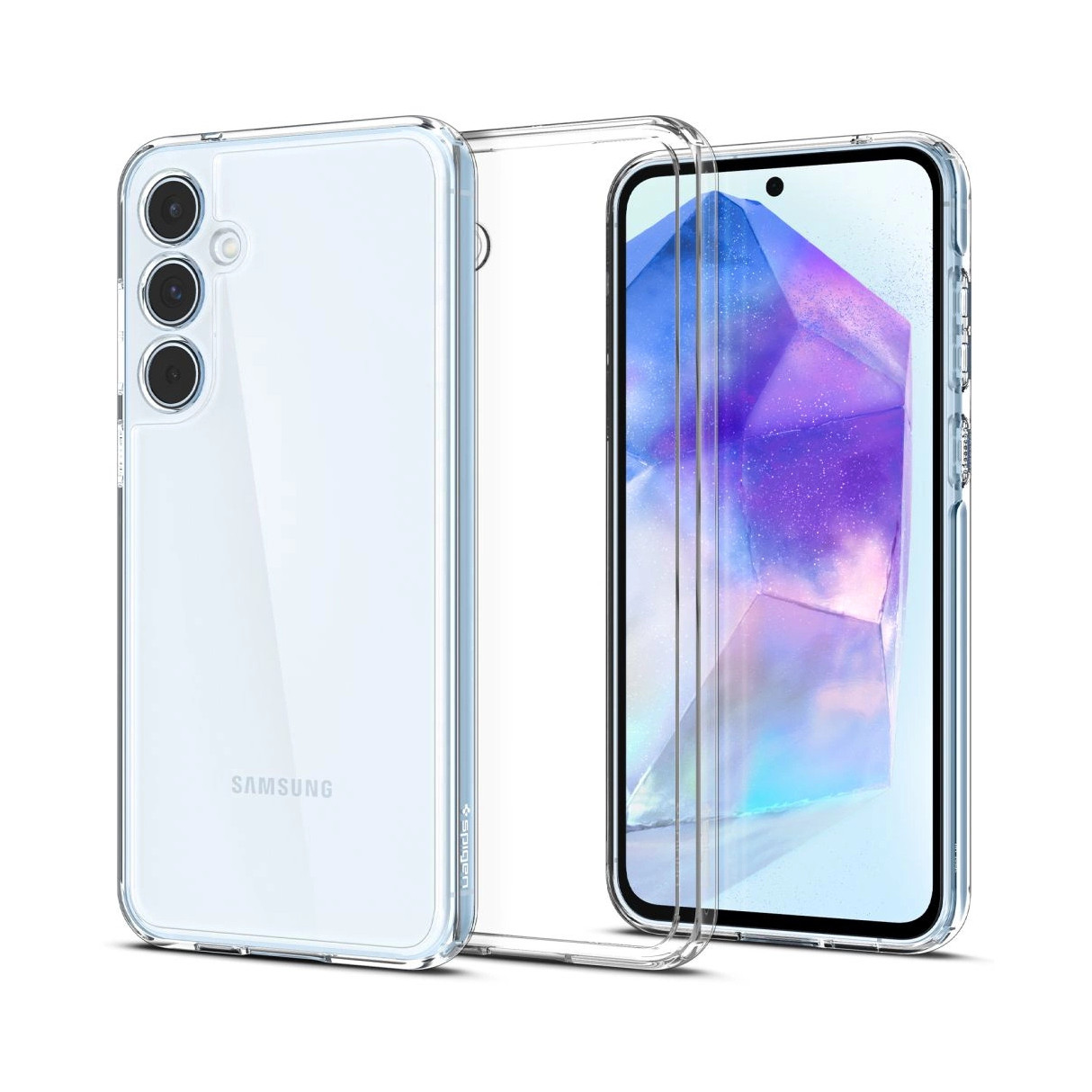 Maskica SPIGEN, za SAMSUNG Galaxy A55 5G, Ultra Hybrid, prozirna-13