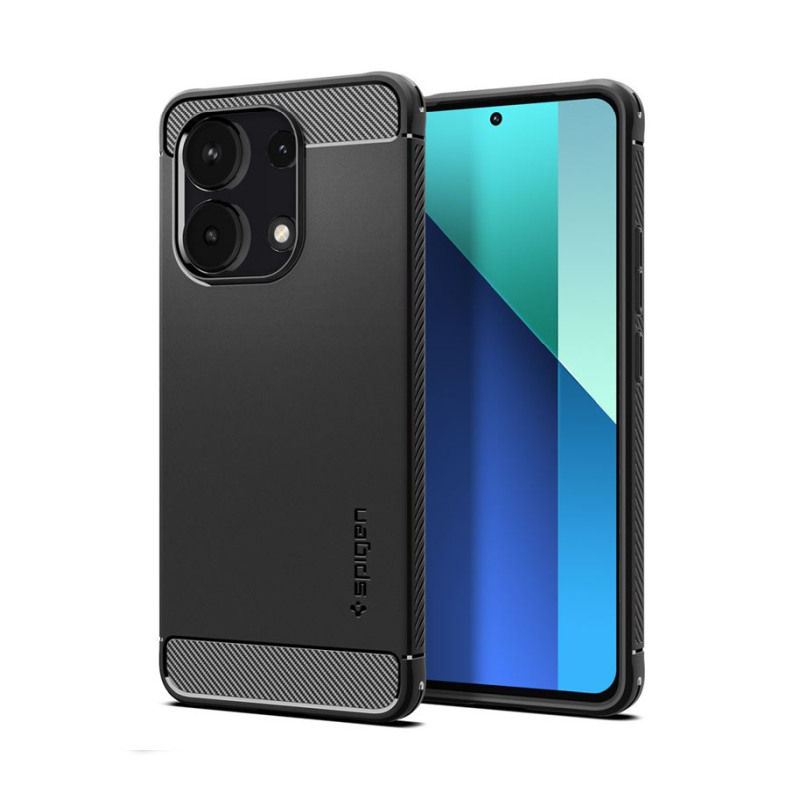 Zaštitno kućište SPIGEN Rugged Armor, mat crna - Xiaomi Redmi Note 13-11