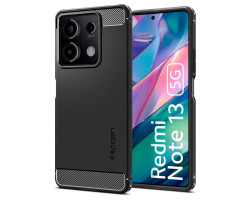 Zaštitna maska SPIGEN Rugged Armor za Xiaomi Redmi Note 13 5G, mat crna-0