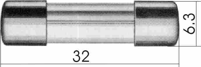 Osigurač SIBA, 3.15 brzi, 6.3 x 32-3