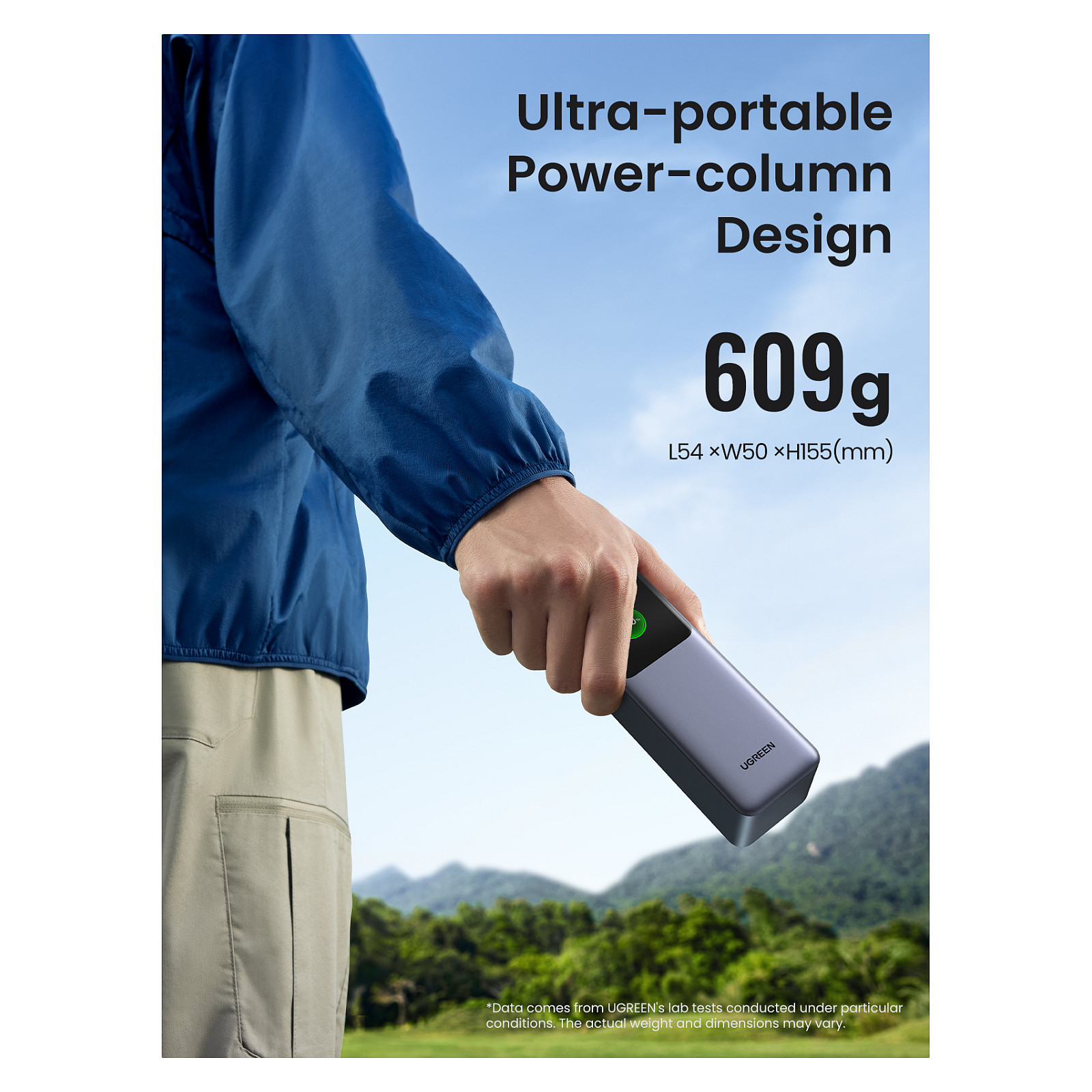 Prijenosno napajanje powerbank UGREEN 35525B, 25.000 mAh, Fast Charging, USB-C, Power Delivery 3.1 do 140W, sivi-33