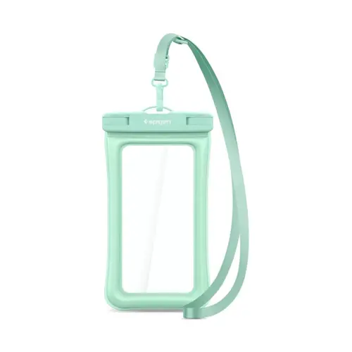 Torbica za smartphone SPIGEN Aqua Shield 610, vodootporna, mint, prozirna-0
