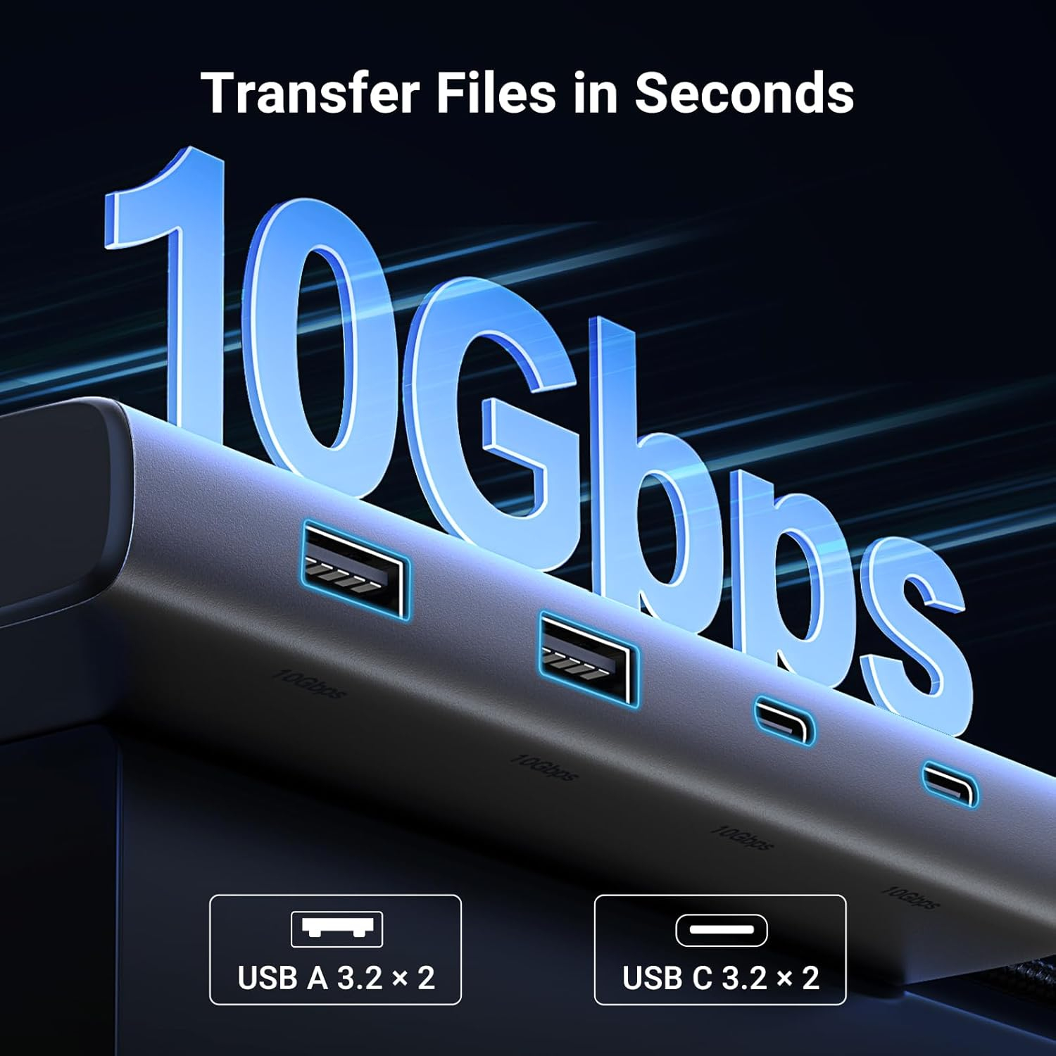 USB HUB UGREEN Revdok 8in1, USB-C na HDMI 4K@60, HDMI 4K@30, VGA, USB-C PD 100W, 2x USB-C, 2x USB-A-9