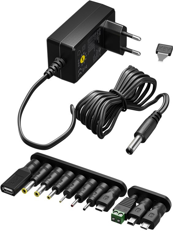 Adapter switch. DC 3-12 V 2,2A Goobay 59030-5