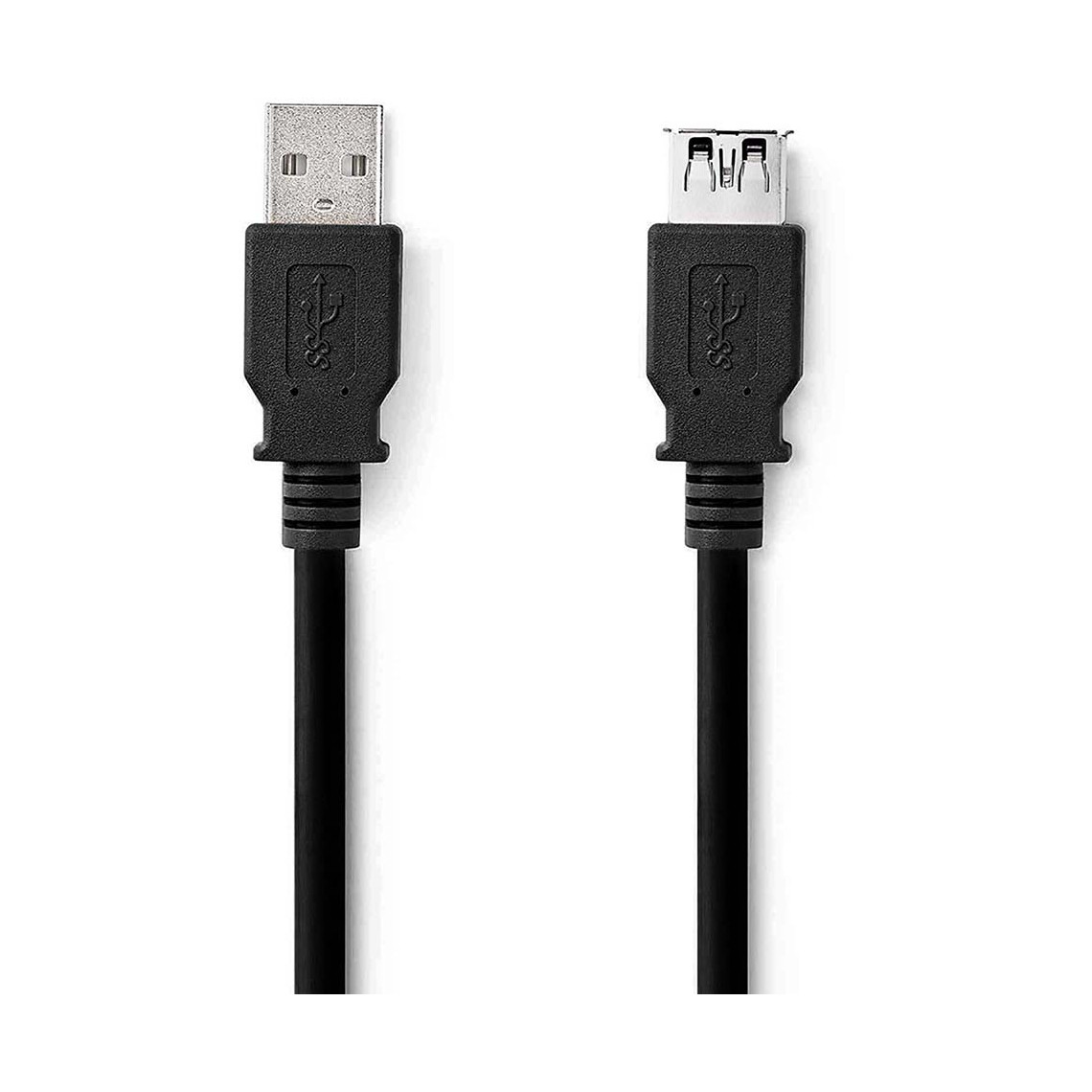 Kabel NEDIS CCGL61010BK20, USB 3.2 A (M) na USB A (F), crni, 2m-6