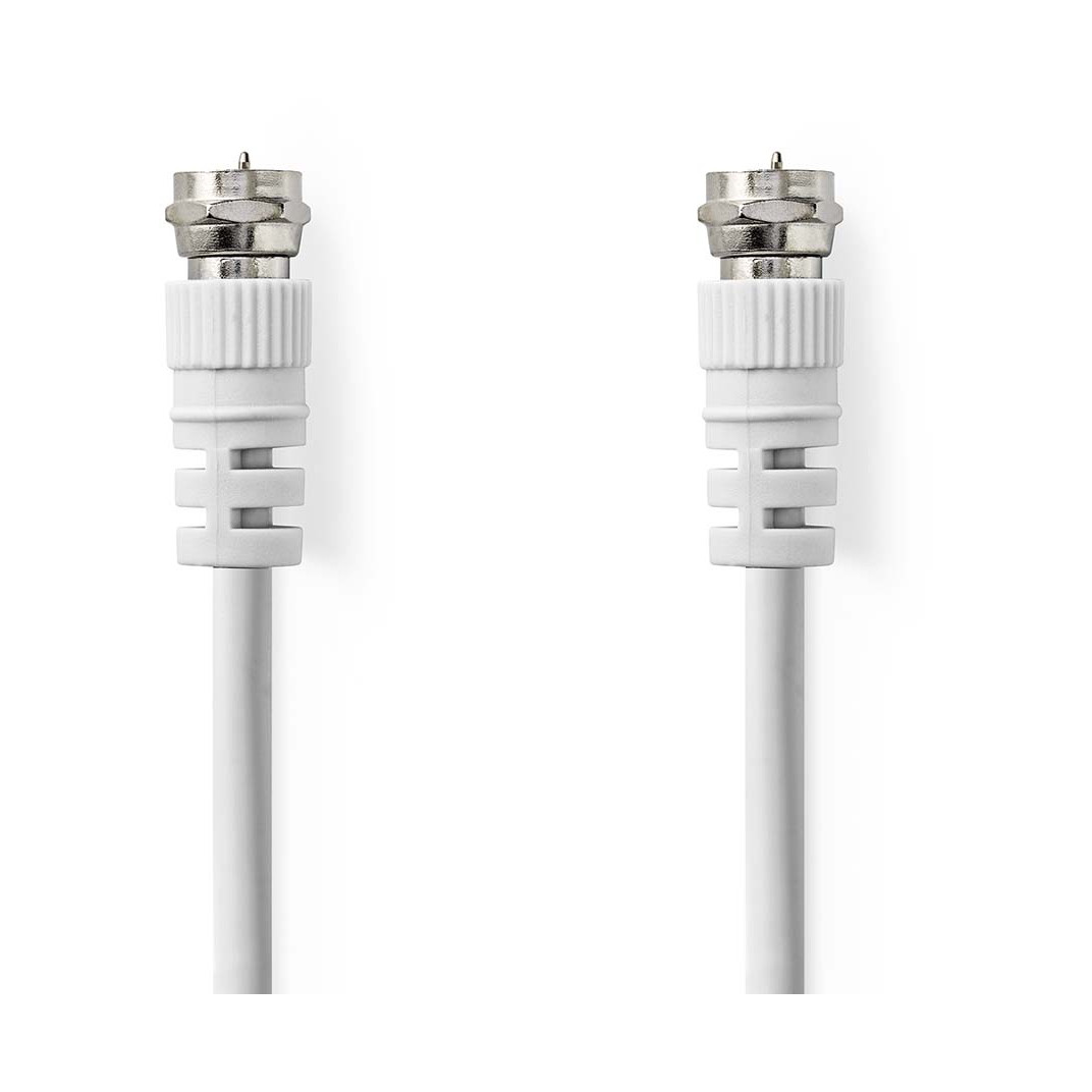 Kabel NEDIS CSGL41000WT100, antenski F (M) na F (M), bijeli, 10m-0