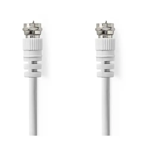 Kabel NEDIS CSGL41000WT100, antenski F (M) na F (M), bijeli, 10m-4