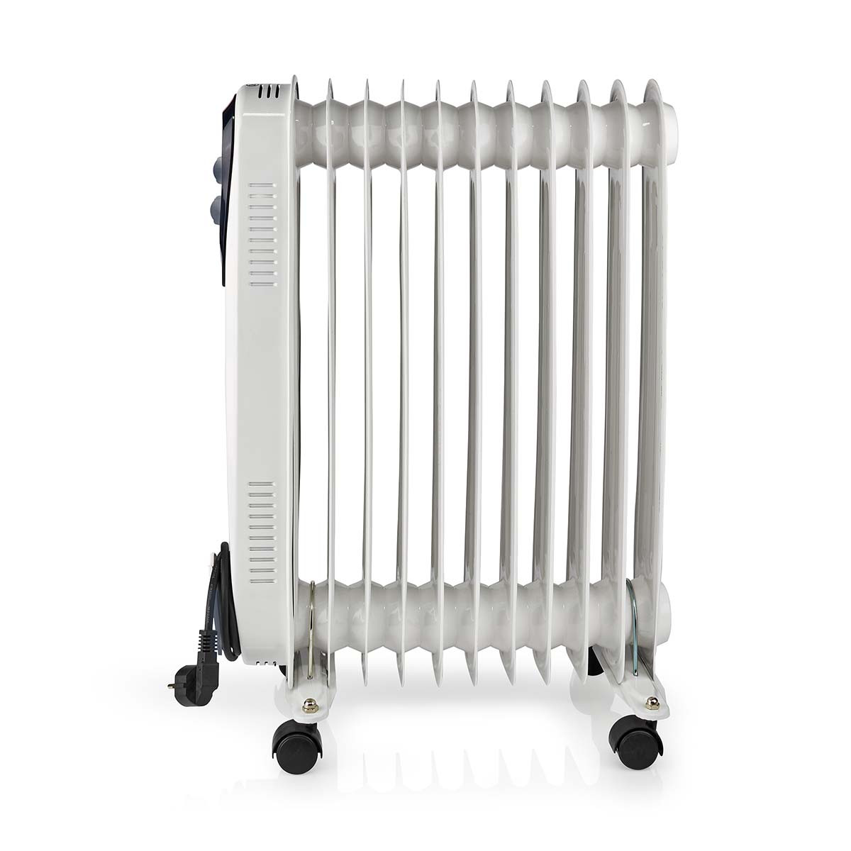 Radijator NEDIS HTOI30WT11, uljnji, prijenosni, 1000/1500/2500W, 11 rebra, termostat, bijeli-6